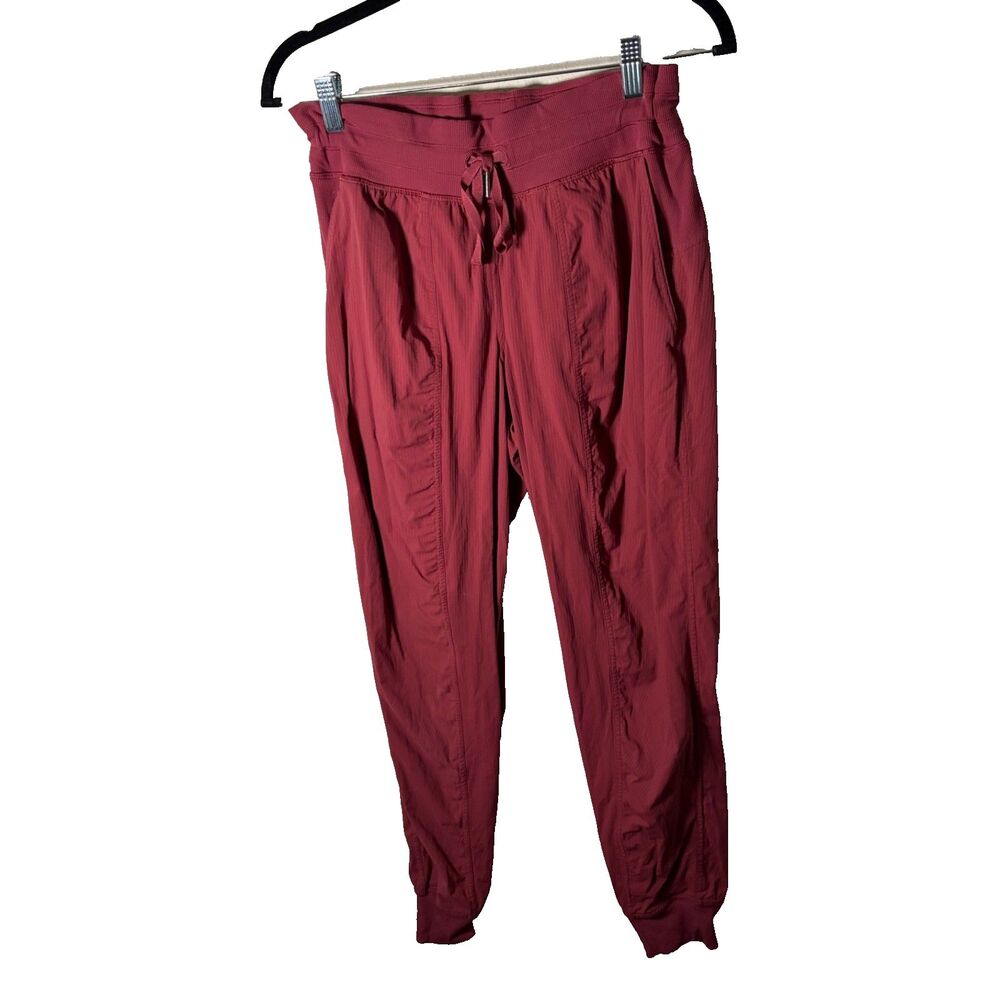 Lululemon Dance Studio Jogger Women's 8 Red Athletic Pants Active Tie